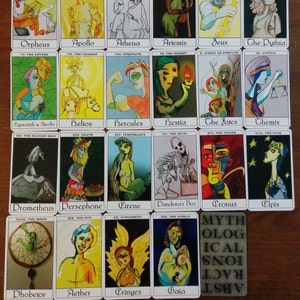 Greek Mythology Tarot Deck, tarot cards, cubism-inspired, Mythological Abstractions image 2