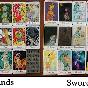 Greek Mythology Tarot Deck, tarot cards, cubism-inspired, Mythological Abstractions image 4