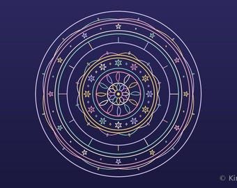 Stille Kreise Mandala Ausmalbuch Erwachsene PDF | 25 Mandalas 3 Schwierigkeitsstufen | Anti Stress Printable