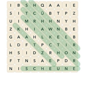 Word search puzzle book for children, printable PDF | 25 word search puzzles with solutions, 3 levels | Word search puzzle booklet for ages 6-10 image 3