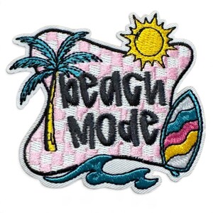 Parche bordado termoadhesivo: Modo playa