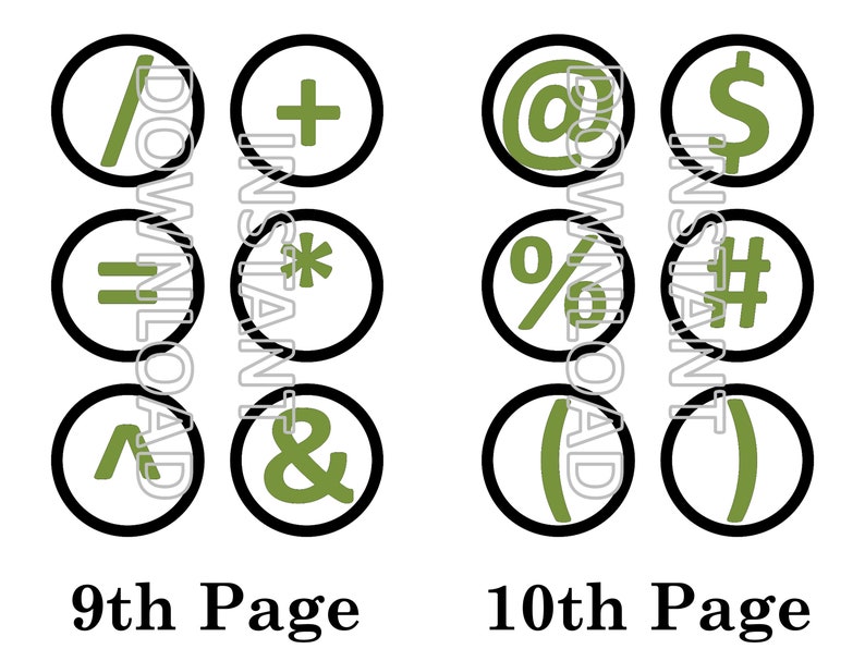 olive green alphabet banner letters printable green