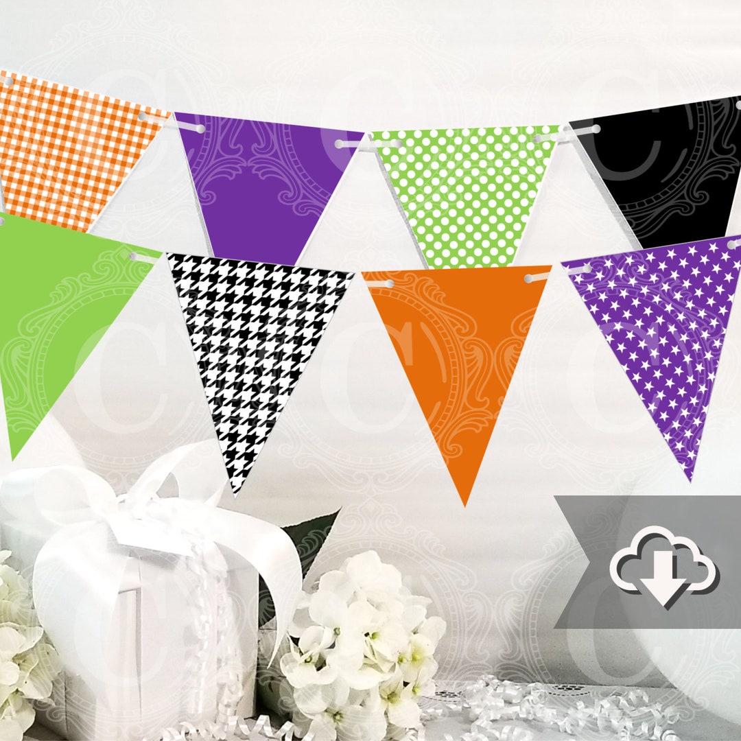 Halloween Banner Printable Halloween DIY Custom Banner - Etsy