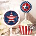 Patriotic Cupcake Toppers Printable Holiday Party Decor - Etsy