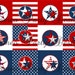 Patriotic Cupcake Toppers Printable Holiday Party Decor - Etsy