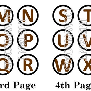 Brown Alphabet Banner Letters Printable, Brown Bunting Letters, DIY ...