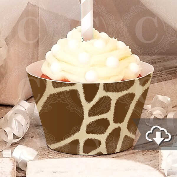 Jungle Cupcake Wrapper Etsy