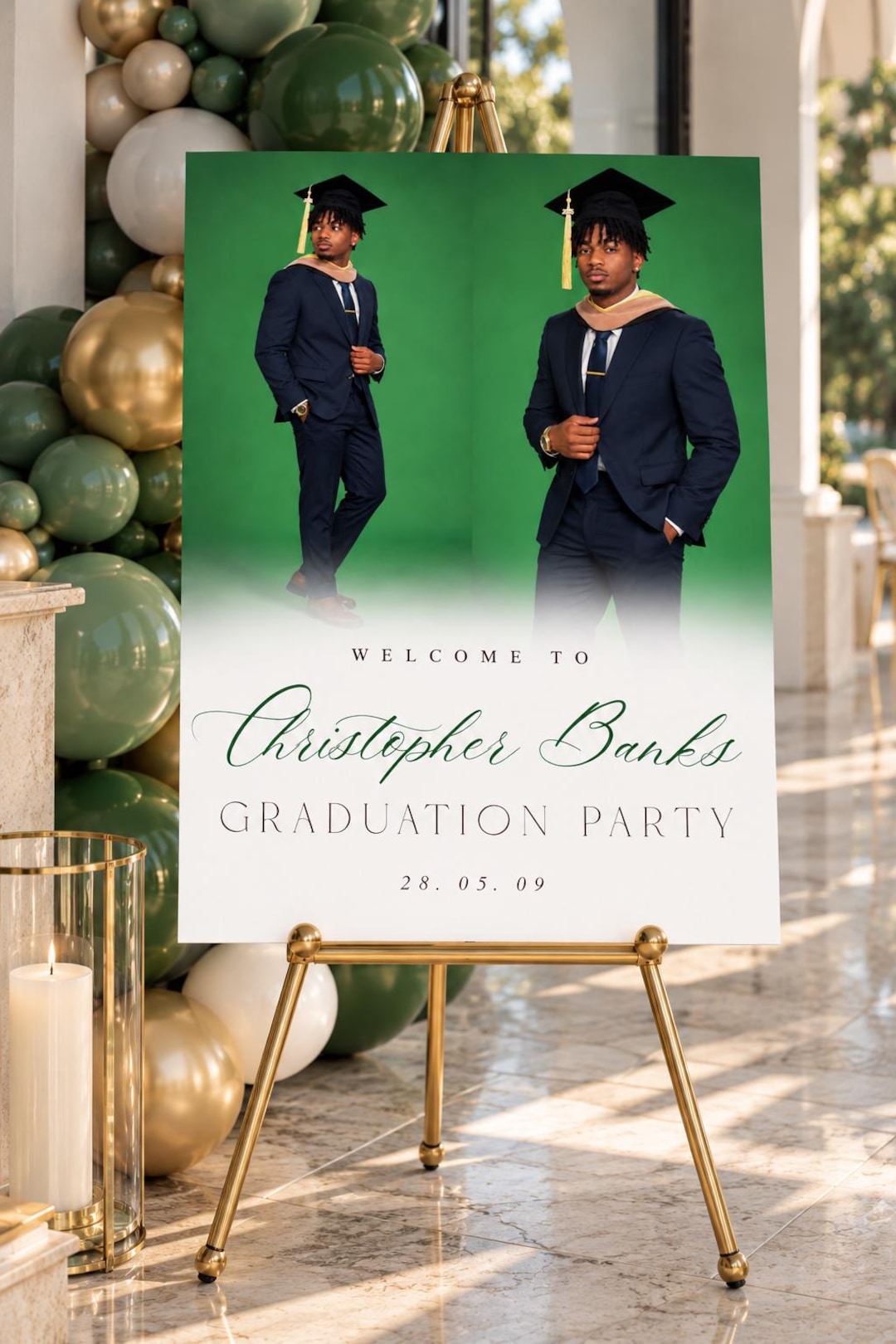 Graduation Poster Template, Editable Senior Graduation Sign, Canva ...