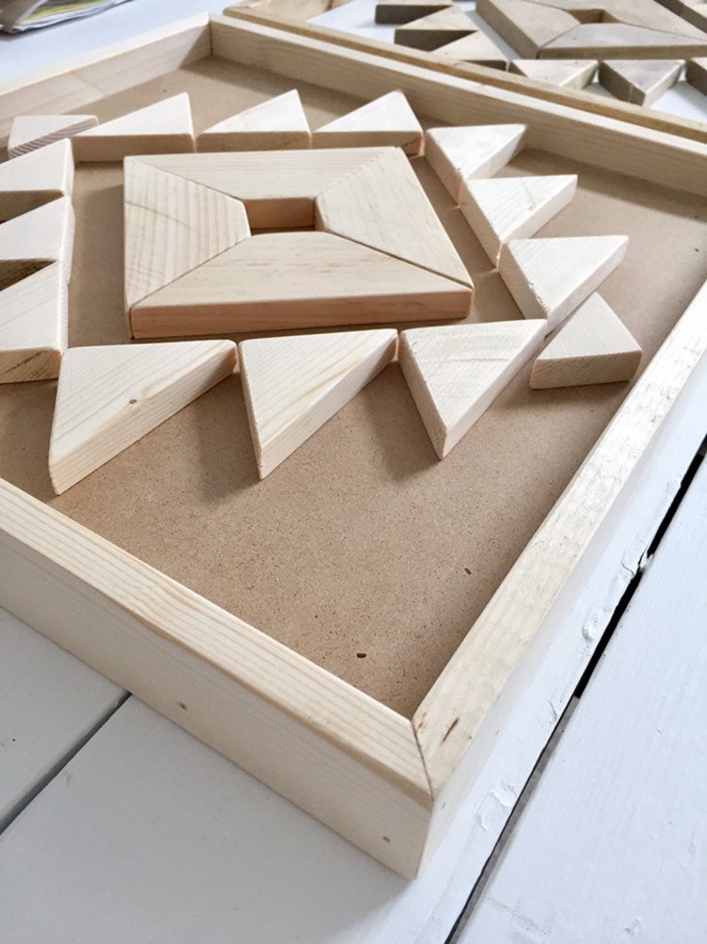 DIY Wood Wall Art Kit / Puzzle Aztec / Boho Pattern Etsy