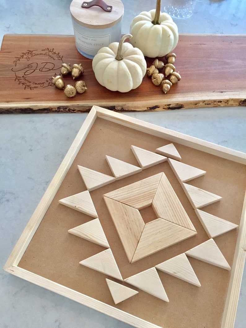 DIY Wood Wall Art Kit / Puzzle Aztec / Boho Pattern Etsy