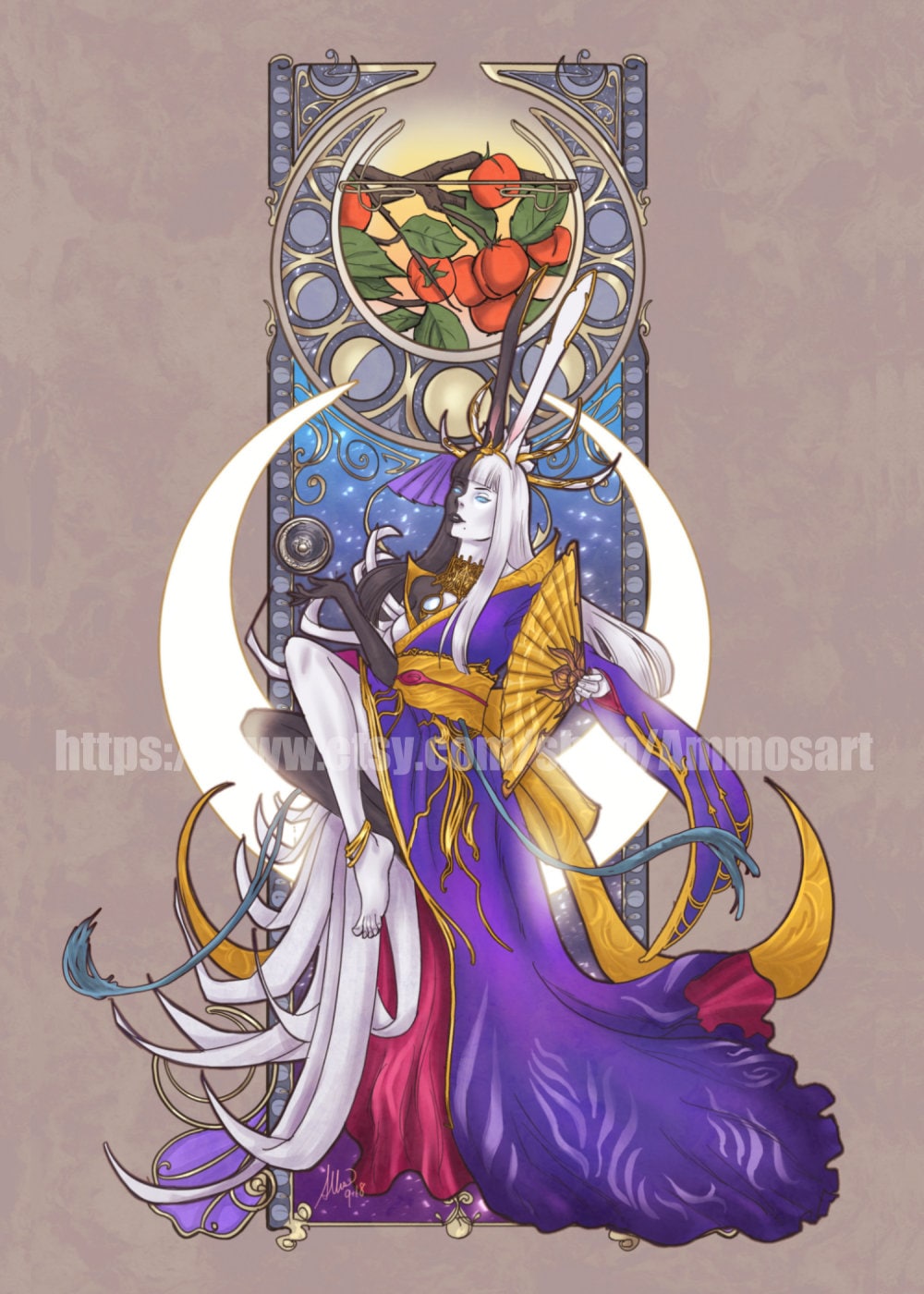 お待たせ! FFXIV 5x7 Tsukuyomi Print - Etsy 絵画