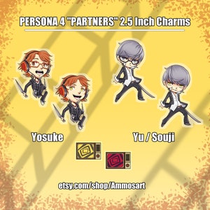 Persona 4 Partners Two-piece 2.5-inch Acrylic Charms