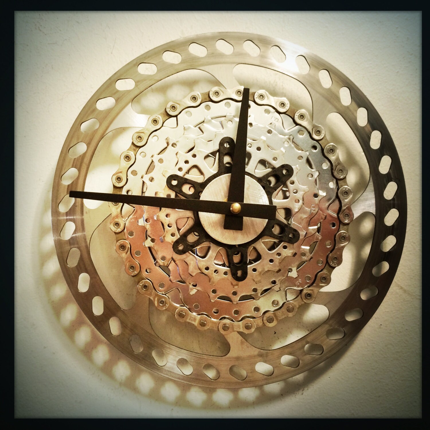 Bicycle Gear Wall Clock Steampunk Decor Gift For Cyclist Etsy