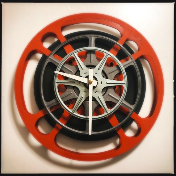 Film Reel Wall Clock Dorm Room Decor Home Theater Decor Etsy