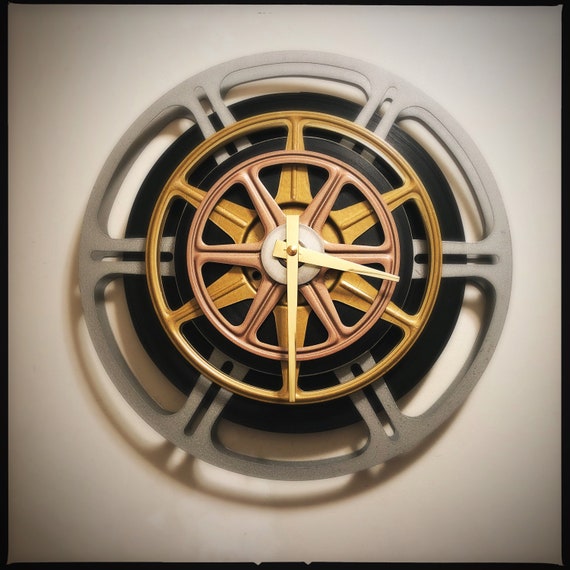 Metal Movie Reels Wall Art Theater Home Decor Family Room Antique