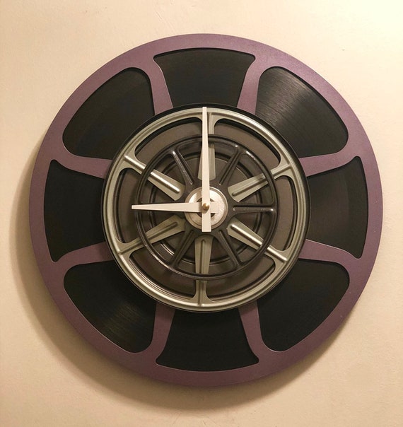 Film Reel Wall Clock Photography Gift For Men Home Theater Etsy