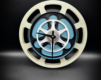 Film Reel Wall Clock, Fim Reel Gift, Home Theater Decor, Vintage Movie Memorabilia, Media Room Wall Art, Film Student Gift, Cinema Decor