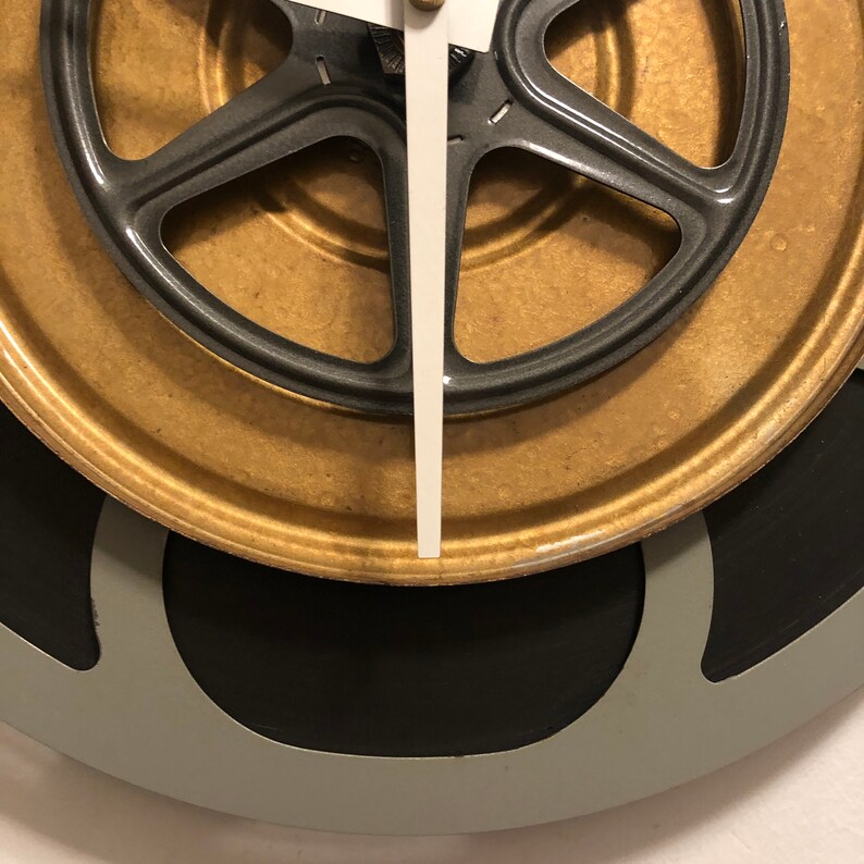 Film Reel Wall Clock Home Theater Decor Photographer Gift