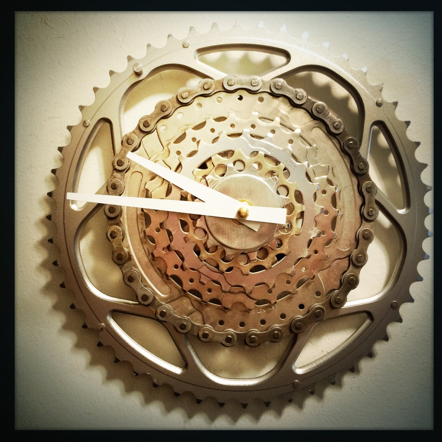 Bike Gear Wall Clock Steampunk Decor Cycling Gift For Men Etsy