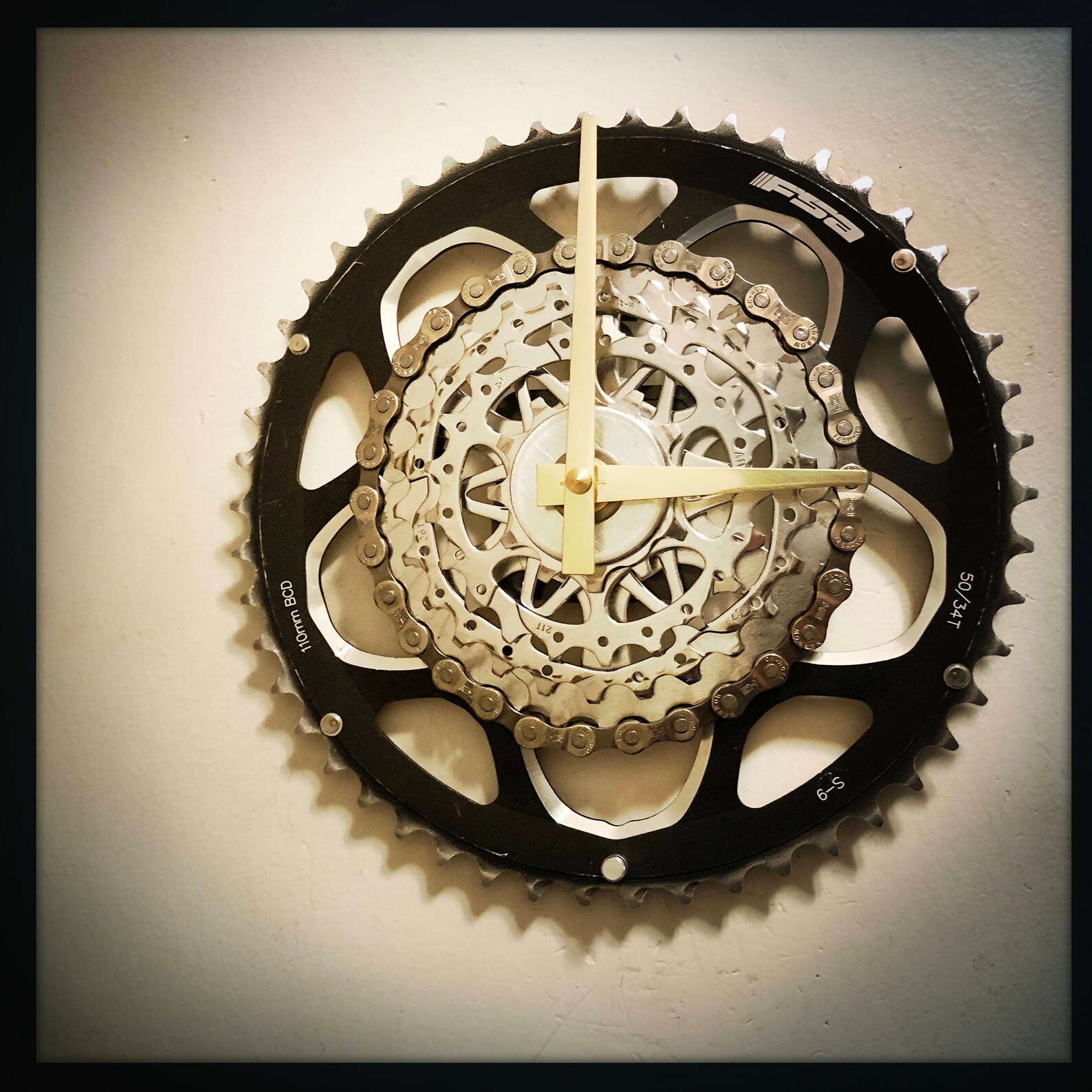 Bicycle Gear Wall Clock Steampunk Decor Gift For Cyclist Etsy