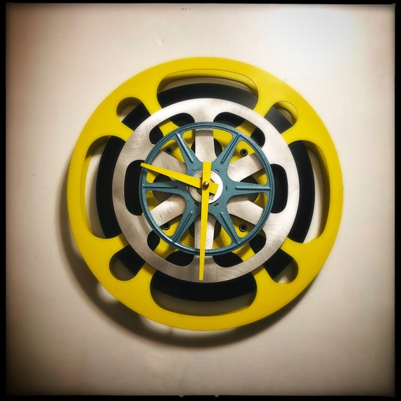 Film Reel Wall Clock Movie Theater Decor Director Gift Etsy