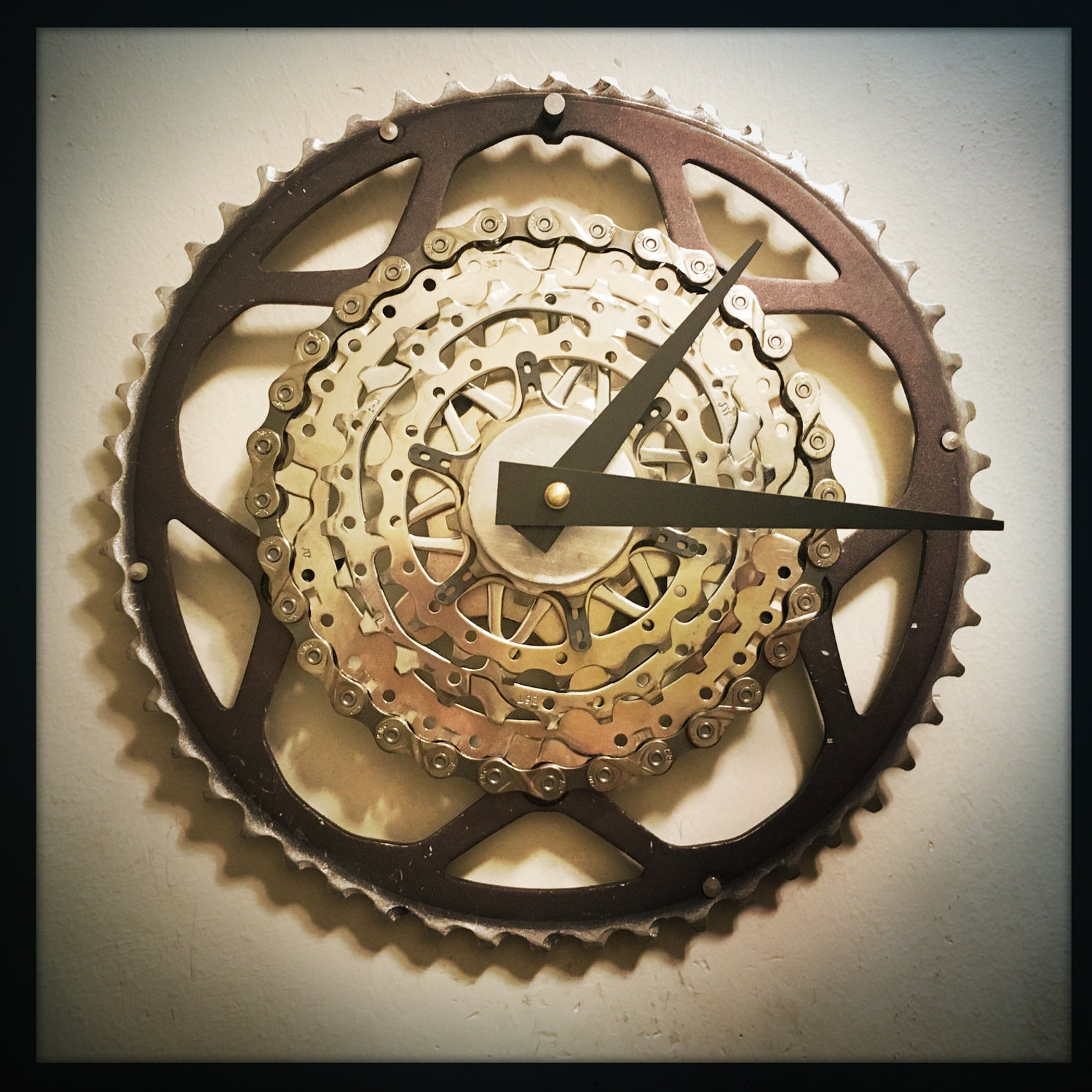 Bicycle Gear Wall Clock Steampunk Decor Gift For Cyclist Etsy