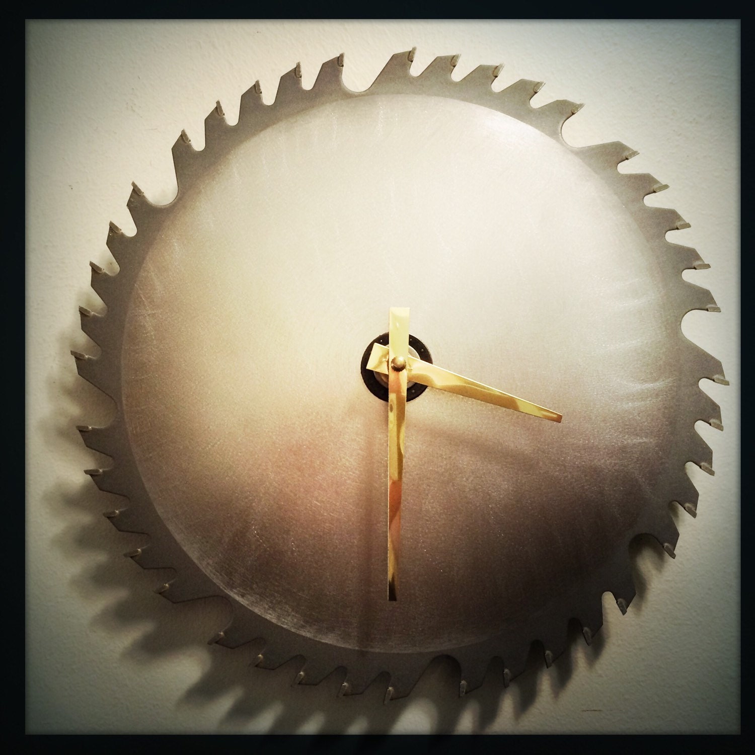 Saw Blade Wall Clock Steampunk Clock for Dad Etsy UK