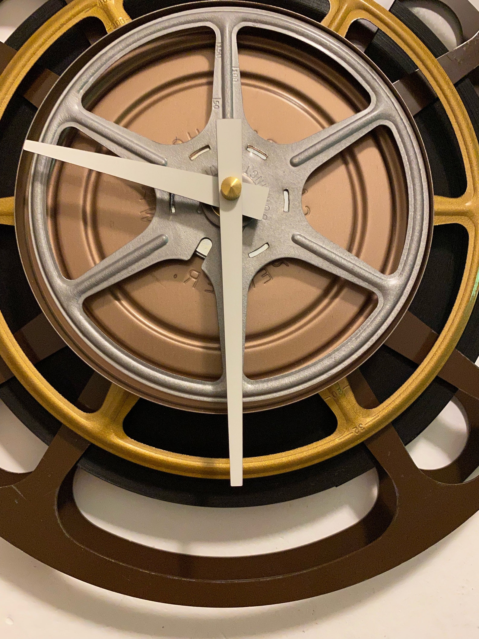 Film Reel Wall Clock Home Theater Decor Vintage Movie | Etsy