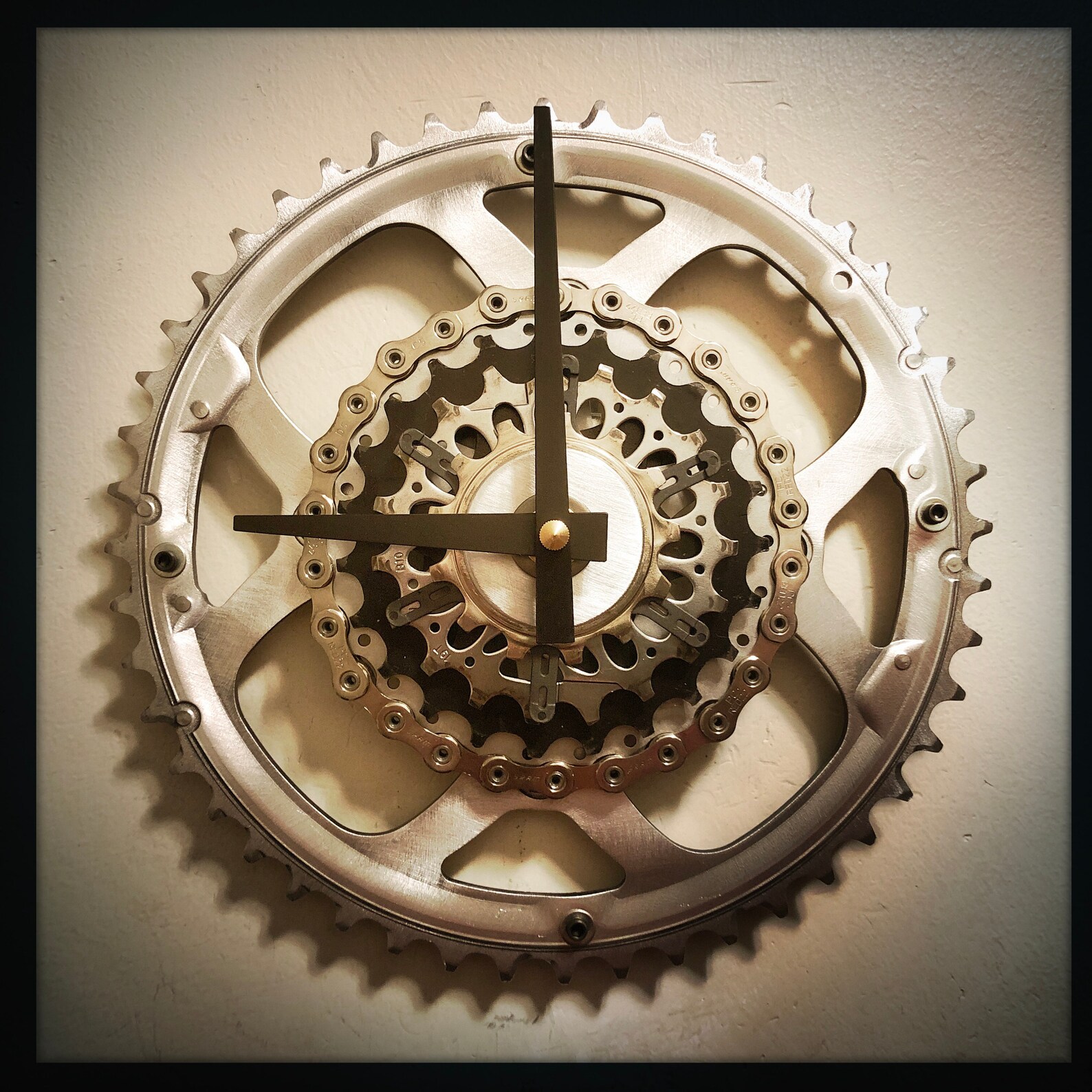 Bicycle Gear Wall Clock Steampunk Decor Gift For Cyclist Etsy
