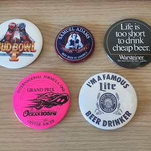 Vintage 80’s Beer Pins