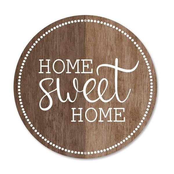 Metal Home Sweet Home Sign wreath sign, 12"Dia MD0890