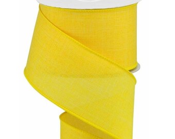 Wired Lime Green Plaid Ribbon, 1.5