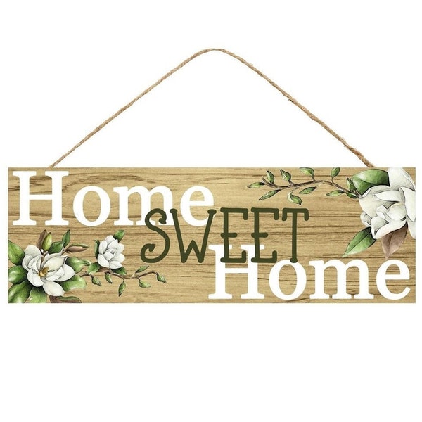 Home sweet home Wreath Sign, 15"L X 5"H MDF magnolia sign AP8064