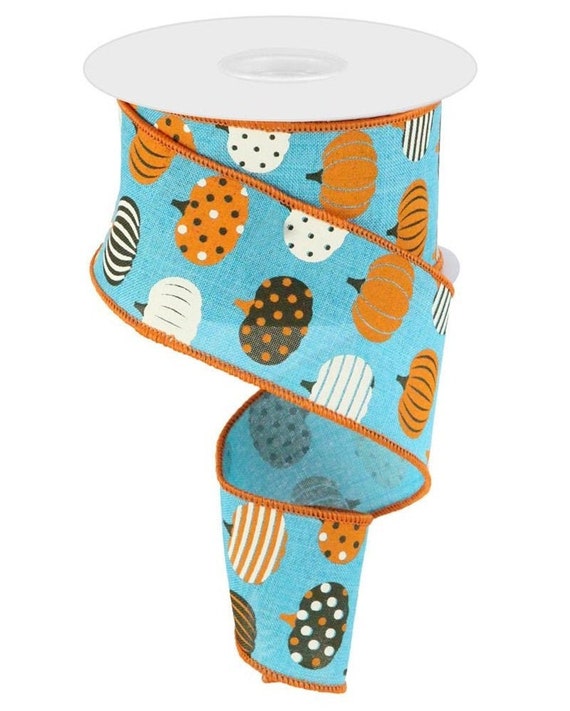 【THEAIRTOWN】 ourbon lace punkin pt ♥2Color Wired Pumpkin Ribbon2.5