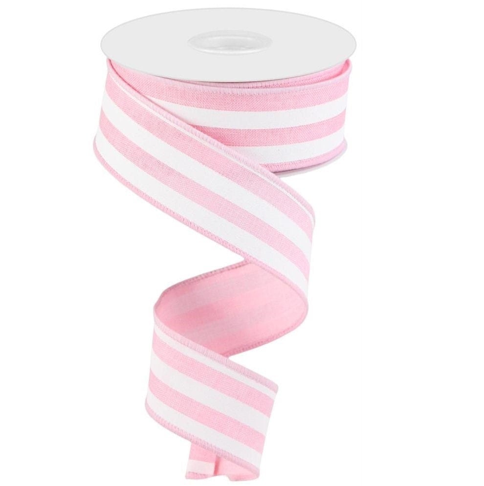 Pink Snowflake Ribbon Pink White Snowflake Ribbon 1.5 Inch Wired Ribbon