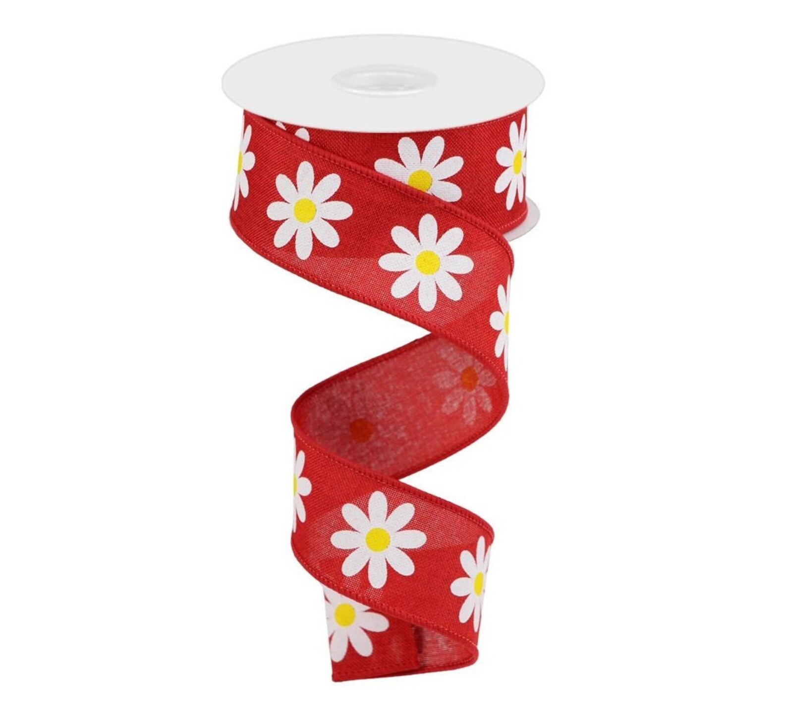 Wired Daisy ribbon 1.5X10yd wreath making ribbon Etsy