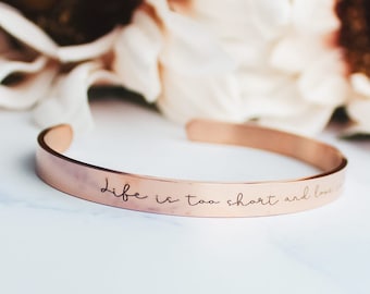 Life Is Too Short And Love Is Too Long Bracelet | Bookish Jewelry | Gideon The Ninth | Locked Tomb | Nona The Ninth | Cam & Palamedes