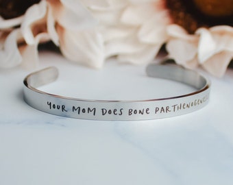 Your Mom Does Bone Parthenogenesis Bracelet | Nona The Ninth Jewelry | The Locked Tomb | Book Bracelet | Gideon The Ninth | Bookish Jewelry