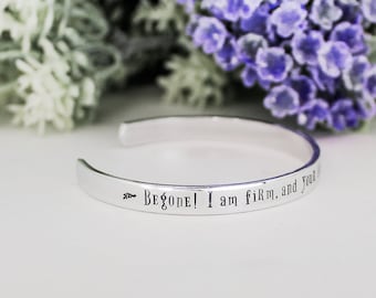 Frankenstein Quote Bracelet | Literature Jewelry | Empowerment Jewelry | Mary Shelley Bracelet | Frankenstein Jewelry | Rage Cuff Bracelet