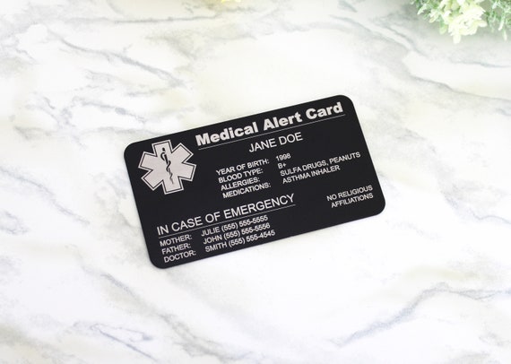 In Case Of Emergency Id Card