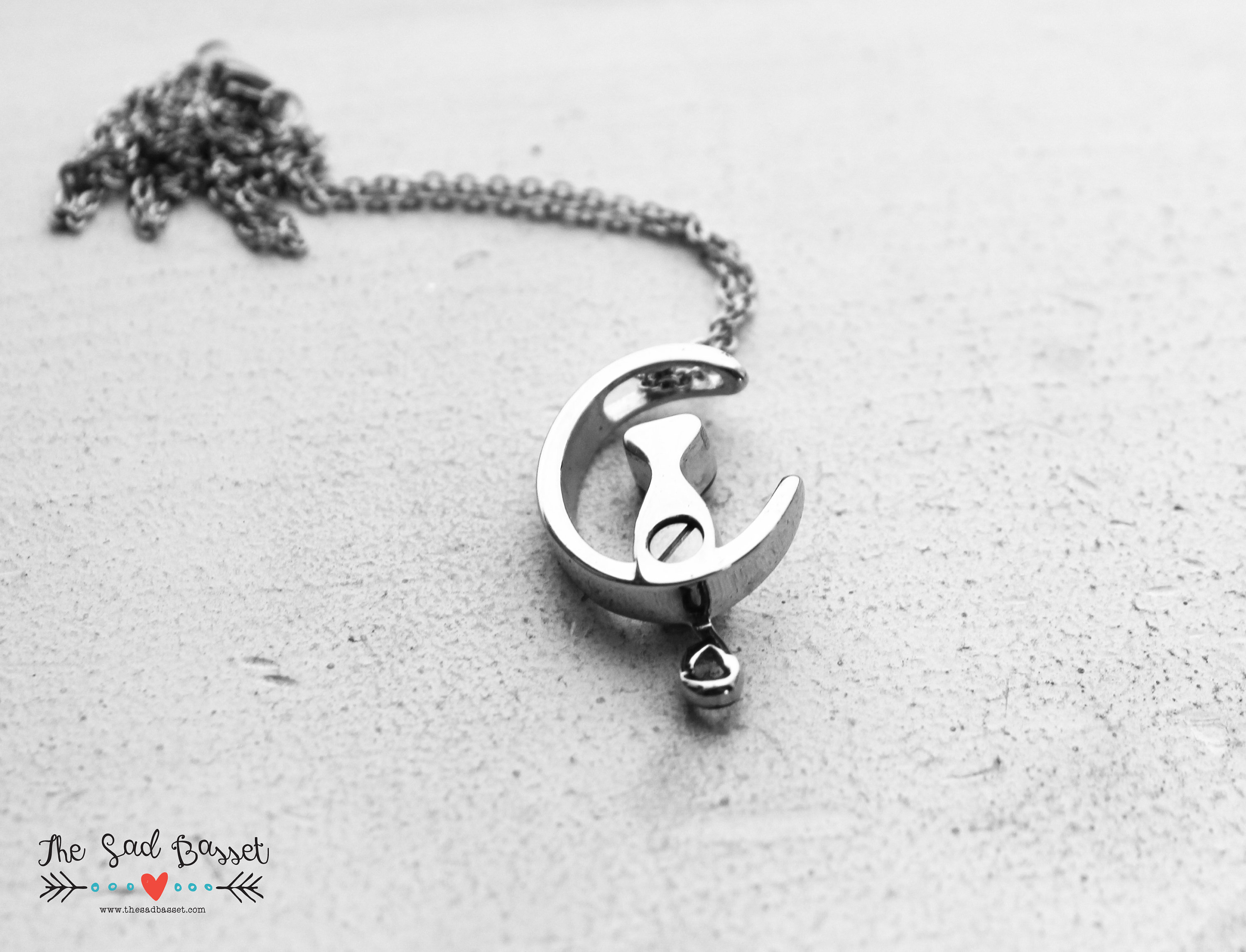 Collana con urna per cremazione a forma di gatto in argento: gioielli commemorativi, per - Italia