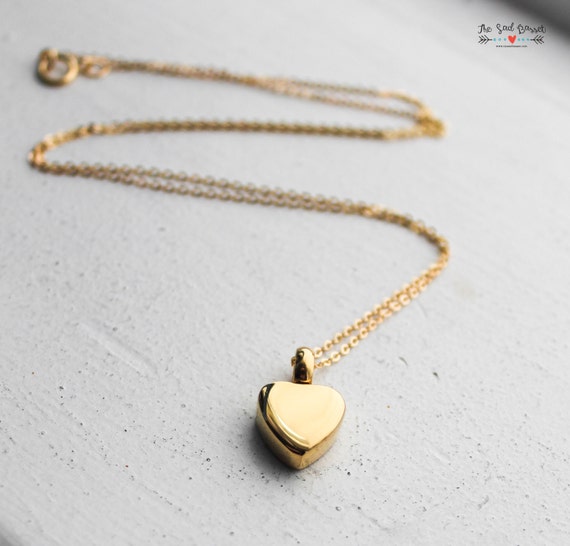 Gold Cremation Urn Necklace Custom Urn 