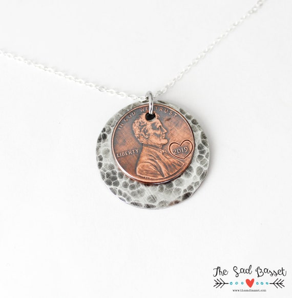 Lucky Penny Necklace Personalized Penny 