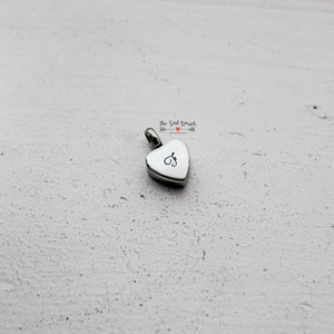 Cremation Urn Charm | Personalized Cremation Jewelry | Cremation Urn Heart | Memorial Jewelry | In Loving Memory | Personalized Jewelry