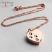 Personalized Pet Cremation Urn Pendant | Rose Gold Paw Print Cremation Jewelry | Cremation Urn Necklace | Memorial, Pet, Jewelry for Ashes 