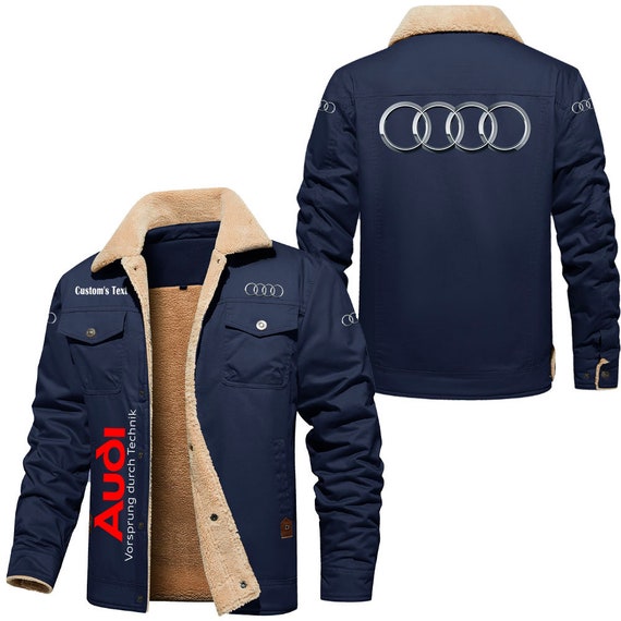 Veste en coton doubl e de polaire Audi Cargo style vintage