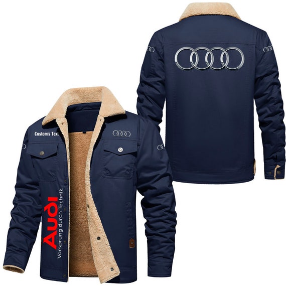 Veste en coton doublée de polaire Audi Cargo, style vintage