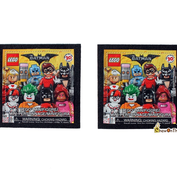 Lego® Batman Movie Minifigures Upcycled Cork Coaster Set- Batman, Joker & Nurse  Harley Quinn