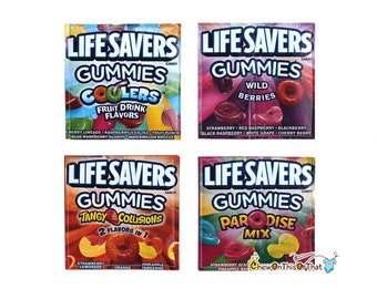 Lifesavers Gummies Candy Coaster Set - First Responder Life Saver Gift