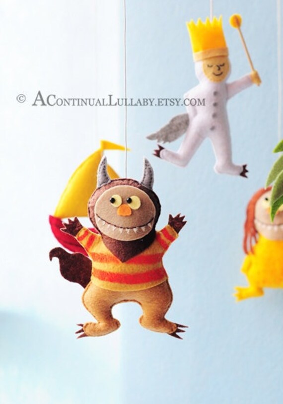 Baby Mobile Nursery Decor Monster Mobile Cute Monsters Baby Etsy